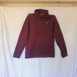 Patagonia Men's Zip-Up Sweater in Rich Burgundy